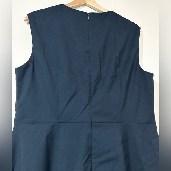 BOSS Dathea Minidessin Wool Sheath Dress Navy Fantasy 12 - Picture 9 of 12